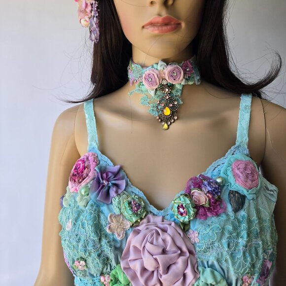 1920s Tunic Blouse | Roselani Jasmin | Size Medium - Picture 4 of 13